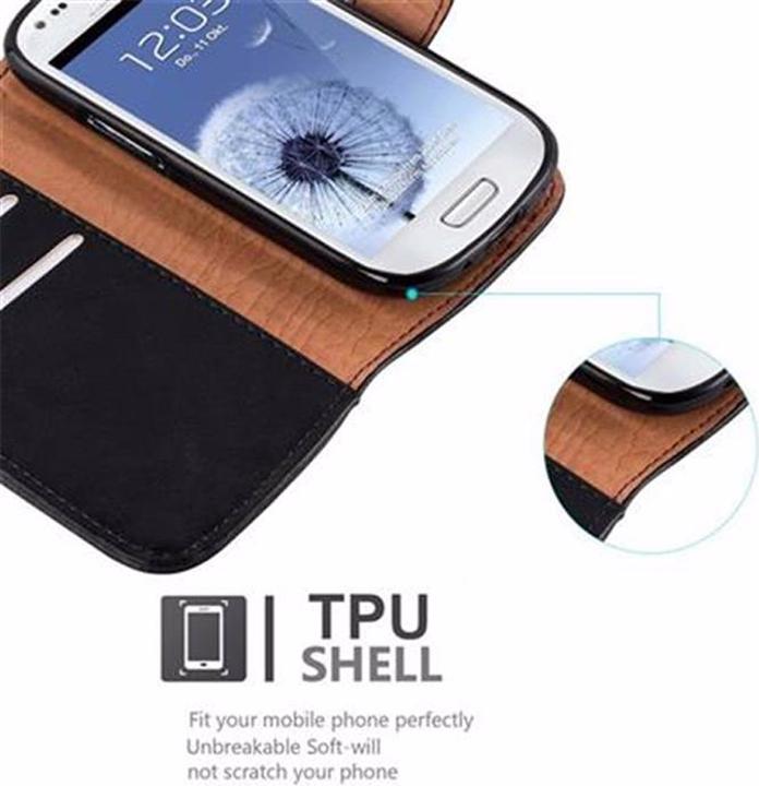 Actual product image Cadorabo Book Luxury Cover (Samsung Galaxy S3 Mini)