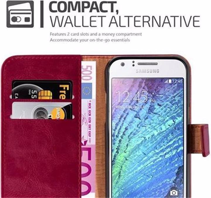 Actual product image Cadorabo Book Luxury Cover (Samsung Galaxy J1)