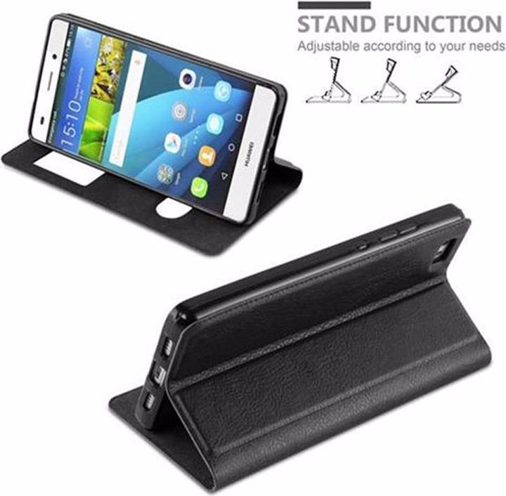 Actual product image Cadorabo Book with View double window cover (Huawei P8 Lite)