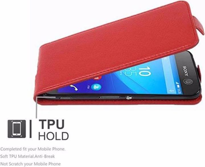 Productafbeelding Cadorabo Flip met structuurhoes (Xperia M5)