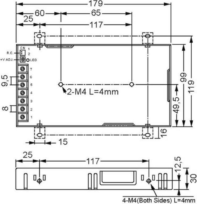Immagine prodotto MeanWell Modulo di alimentazione AC/DC chiuso (100.80 W)