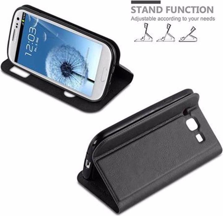 Actual product image Cadorabo Book with View double window cover (Samsung Galaxy S3)