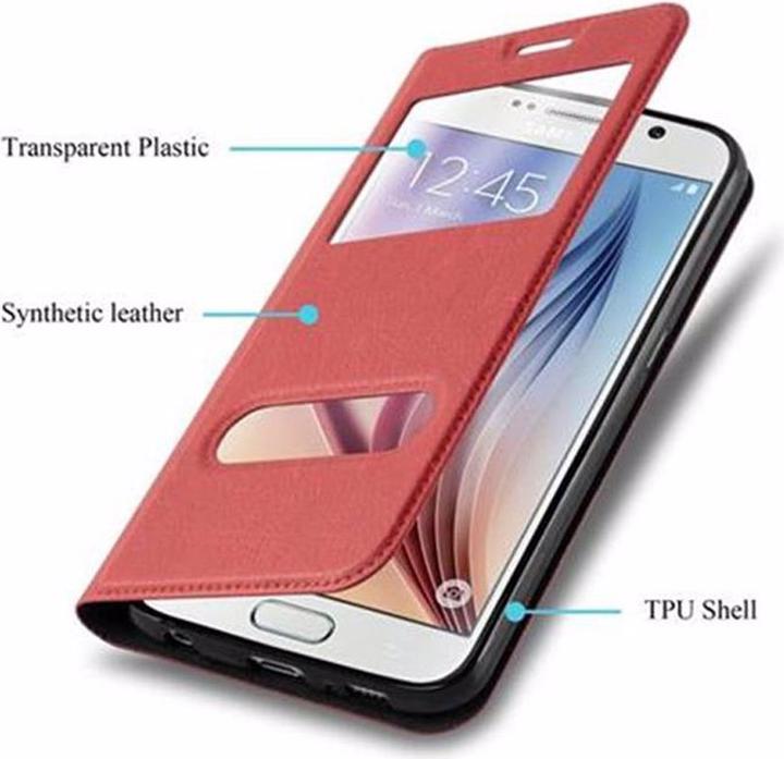 Productafbeelding Cadorabo Boek met Uitzicht Dubbele Raambedekking (Samsung Galaxy S6)