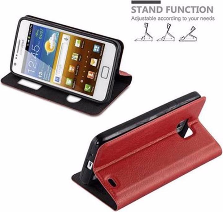 Actual product image Cadorabo Book with View double window cover (Samsung Galaxy S2 Plus, Samsung Galaxy S2)
