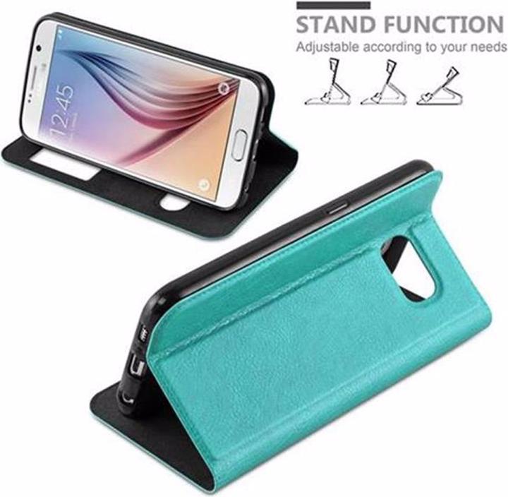 Produktbild Cadorabo Book mit View Doppelfenster Cover (Samsung Galaxy S6)