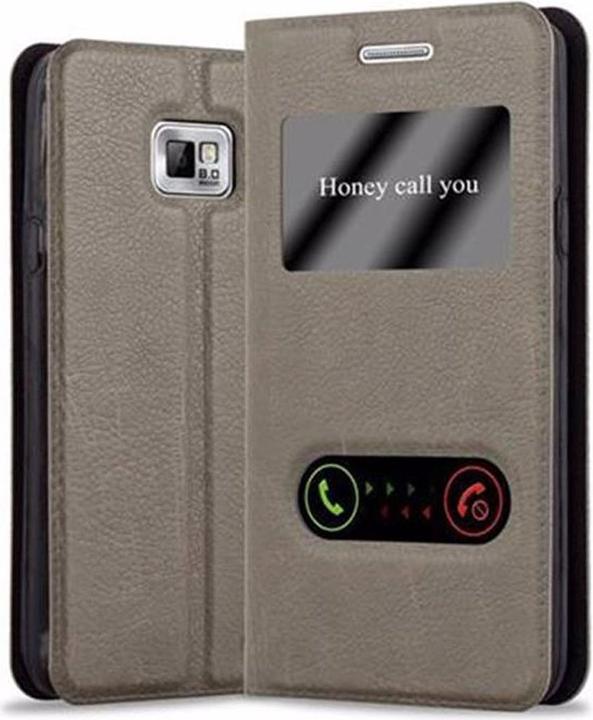 Actual product image Cadorabo Book with View double window cover (Samsung Galaxy S2)