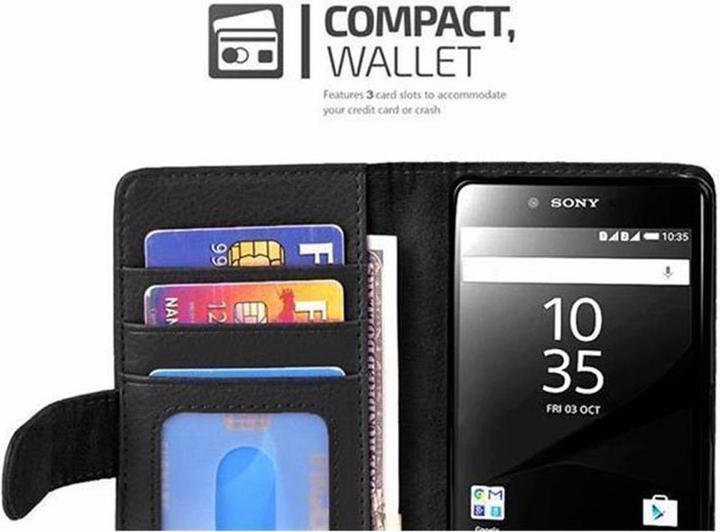 Actual product image Cadorabo Book with 3 card slots cover (Sony Xperia Z5)
