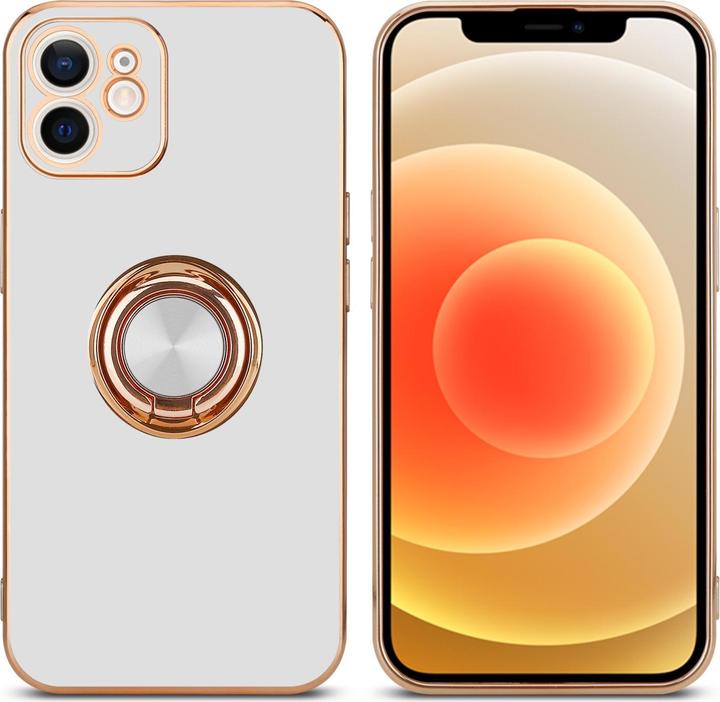 Image du produit Cadorabo Étui pour Apple iPhone 12 en TPU avec protection pour appareil photo et anneau LM089 Style (Apple iPhone 12)