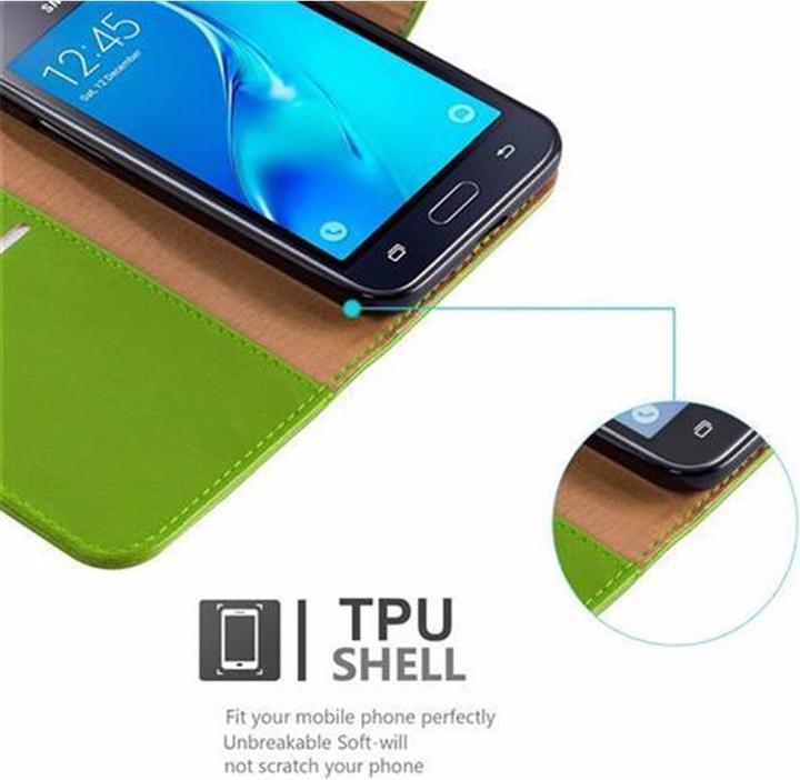 Actual product image Cadorabo Book Luxury Cover (Samsung Galaxy J1 (2016))