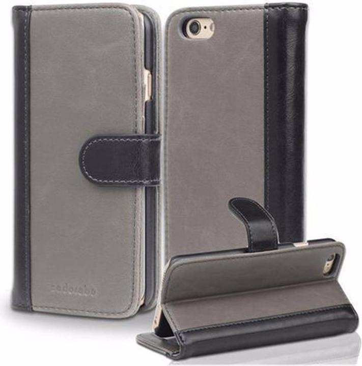 Actual product image Cadorabo Book two color stripe cover (Apple iPhone 6)