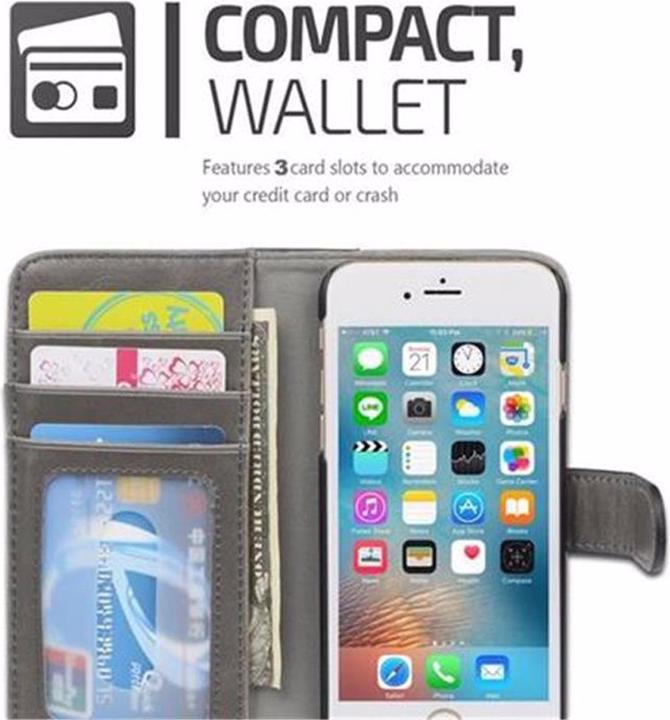 Actual product image Cadorabo Book two color stripe cover (Apple iPhone 6)