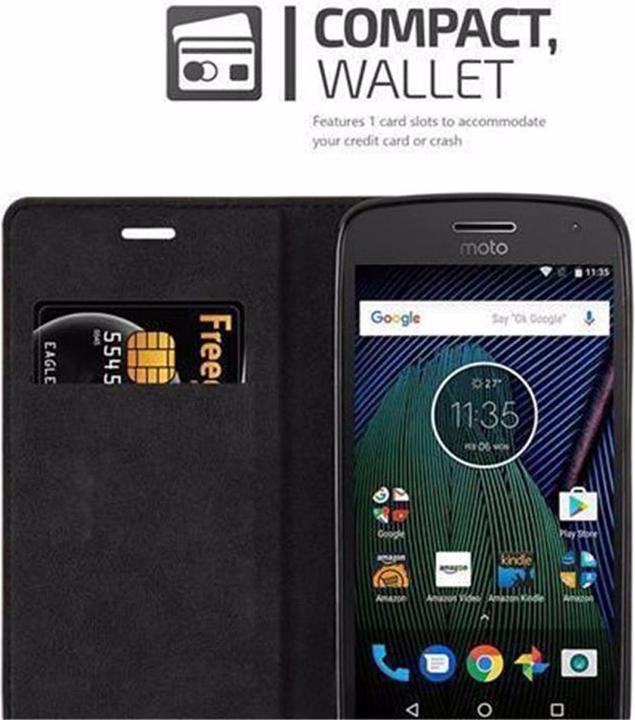 Produktbild Cadorabo Book Invisible Magnet Cover (Motorola Moto G5 Plus)