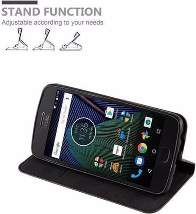 Produktbild Cadorabo Book Invisible Magnet Cover (Motorola Moto G5 Plus)