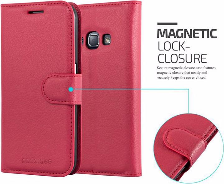Actual product image Cadorabo Book with stand function cover (Samsung Galaxy J1)