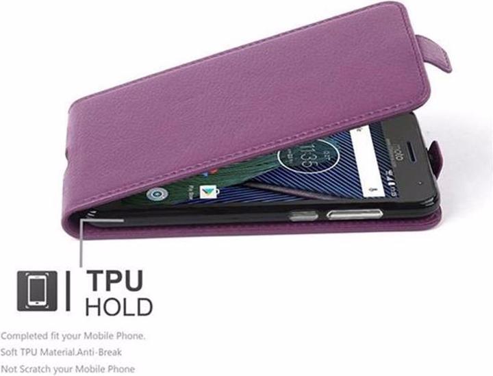 Actual product image Cadorabo Flip with structure cover (Motorola Moto G5 Plus)