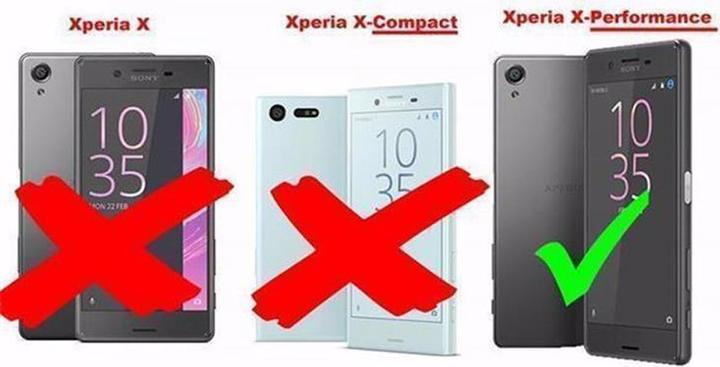 Produktbild Cadorabo Flip mit Struktur Cover (Sony Xperia X Performance)