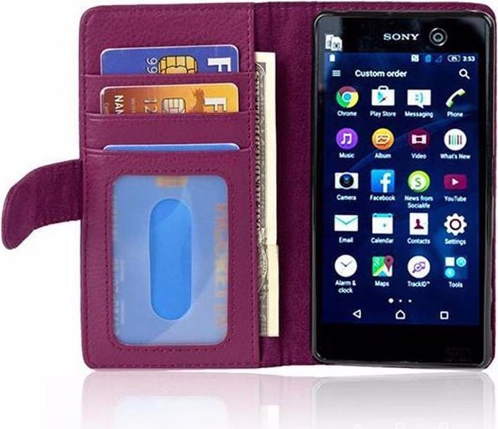 Image du produit Cadorabo Book avec 3 pochettes pour cartes Couverture (Sony Xperia M5)