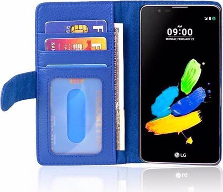 Produktbild Cadorabo Book mit 3 Kartenfächer Cover (LG K8)