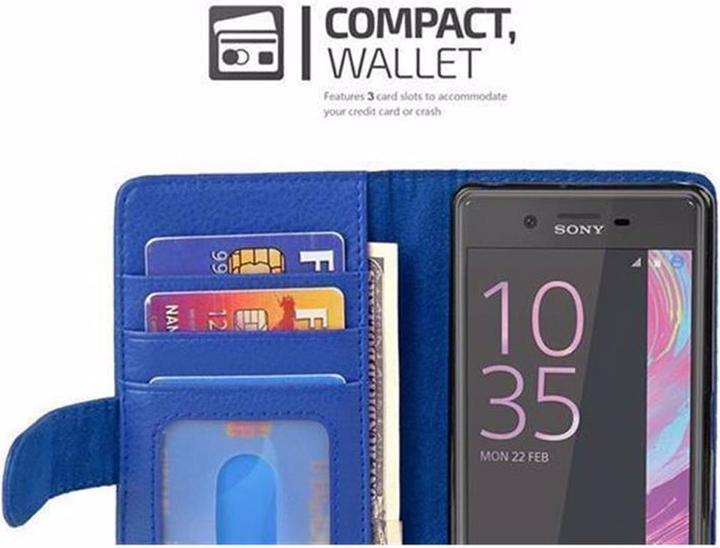 Image du produit Cadorabo Book avec 3 pochettes pour cartes Couverture (Sony Xperia X)