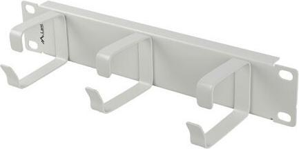 Actual product image Lanberg Cable manager 10 inch with 3 metal holders TYPE B grey