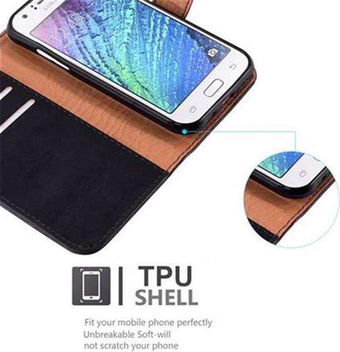 Produktbild Cadorabo Book Luxury Cover (Samsung Galaxy J1)