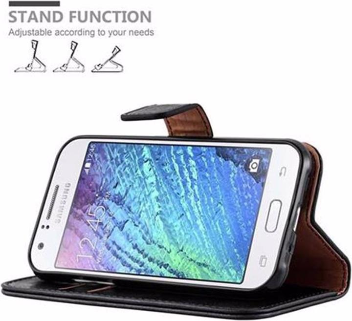 Produktbild Cadorabo Book Luxury Cover (Samsung Galaxy J1)
