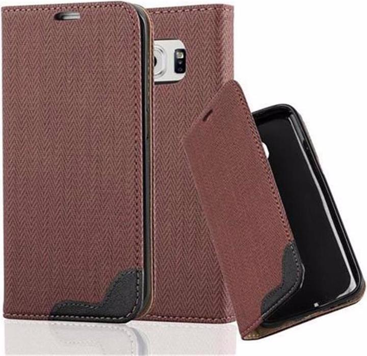Produktbild Cadorabo Book Bast Optik Cover (Samsung Galaxy S6 Edge)