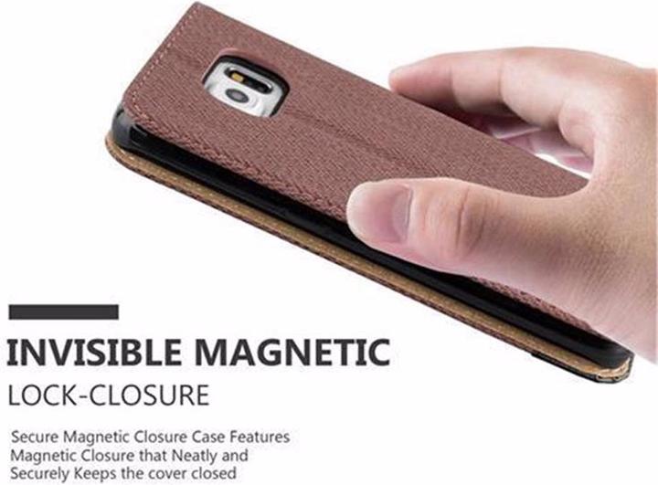 Produktbild Cadorabo Book Bast Optik Cover (Samsung Galaxy S6 Edge)