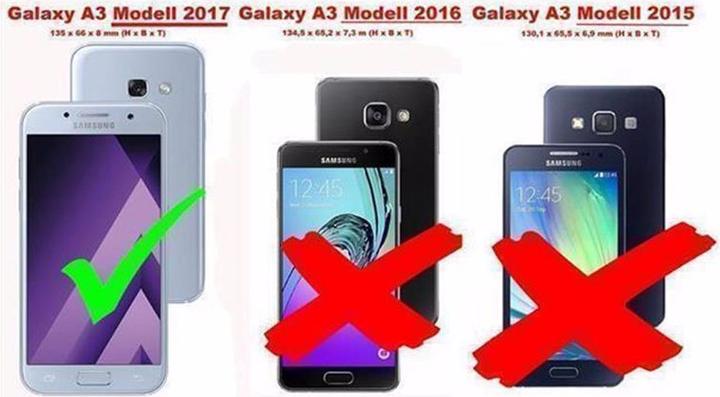 Productafbeelding Cadorabo Gladde klapdeksel (Samsung Galaxy A3 (2017))