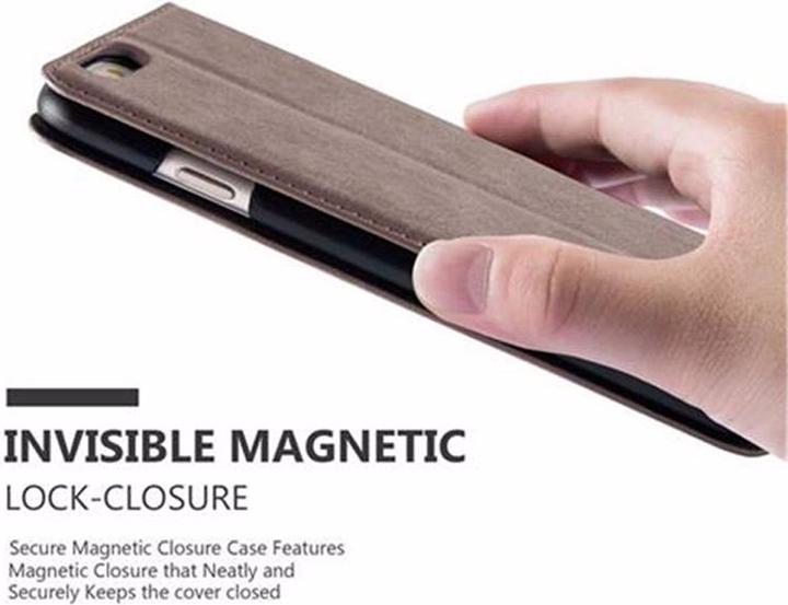 Produktbild Cadorabo Book Invisible Magnet Cover (Apple iPhone 6 Plus, Apple iPhone 6s Plus)
