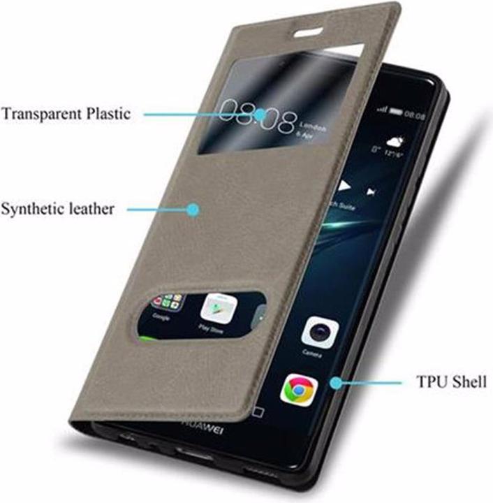 Produktbild Cadorabo Book mit View Doppelfenster Cover (Huawei P9)