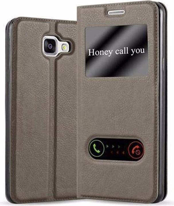Actual product image Cadorabo Book with View double window cover (Samsung Galaxy A3 (2016))