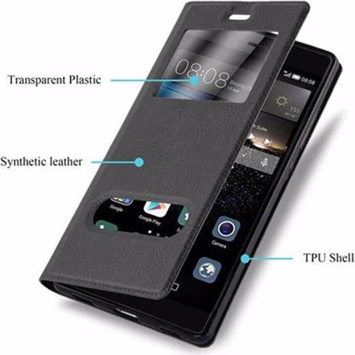 Productafbeelding Cadorabo Boek met Uitzicht Dubbele Raambedekking (Huawei P8)