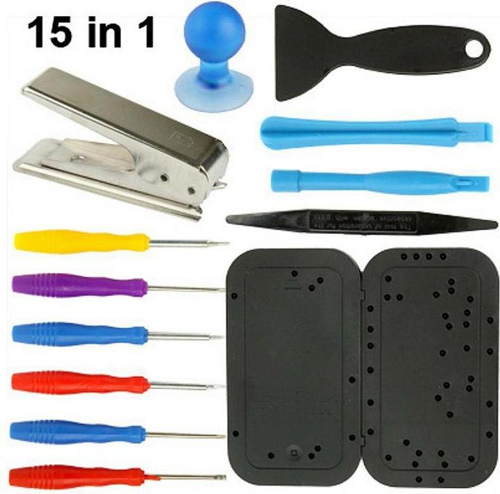 König Design 15-piece tool set Repair kit for iPhone 5 iPhone 4 4S iPad 4