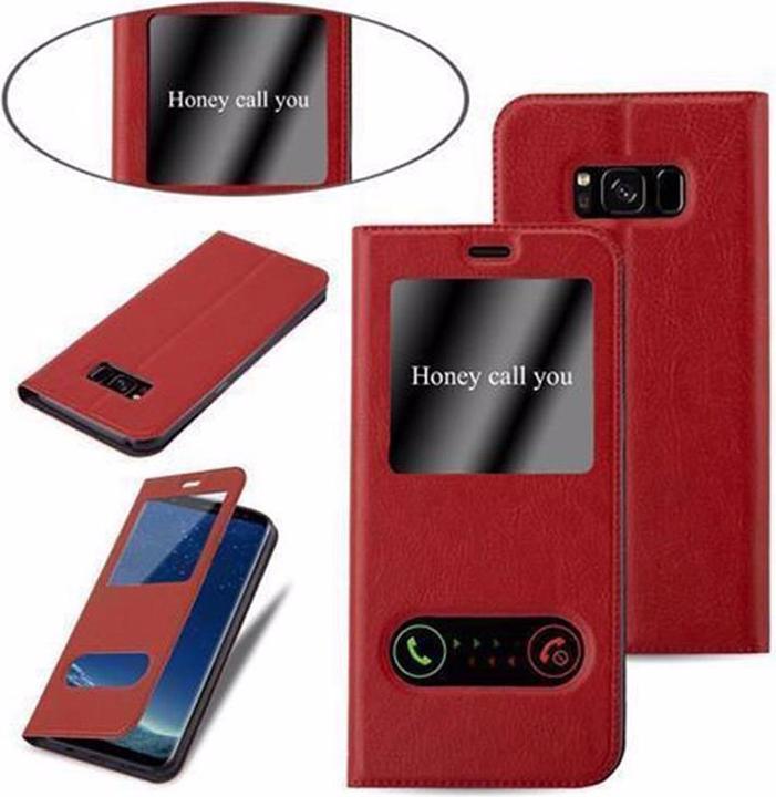 Produktbild Cadorabo Book mit View Doppelfenster Cover (Samsung Galaxy S8+)
