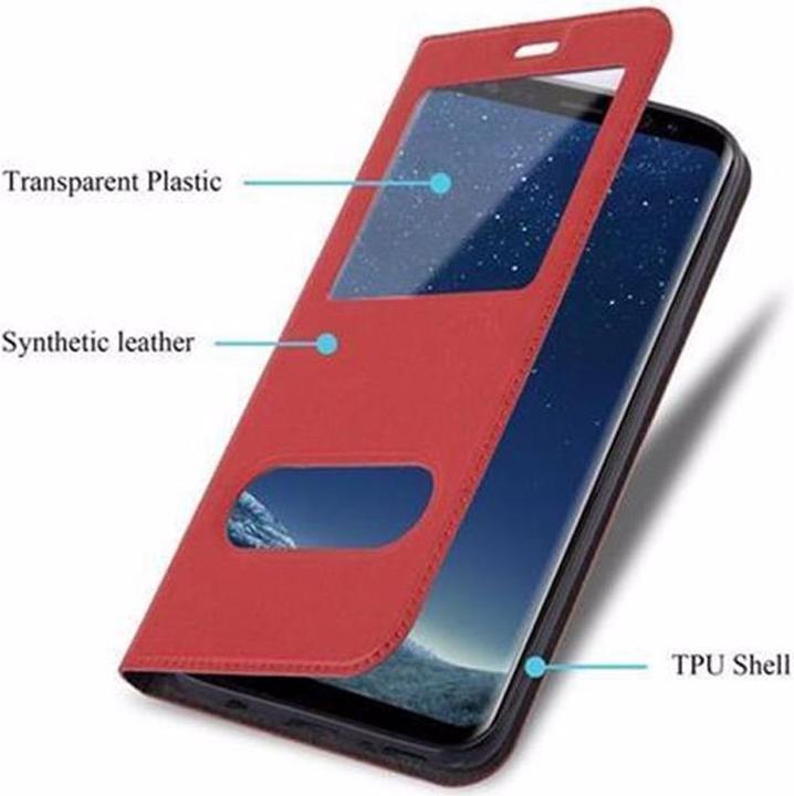 Produktbild Cadorabo Book mit View Doppelfenster Cover (Samsung Galaxy S8)