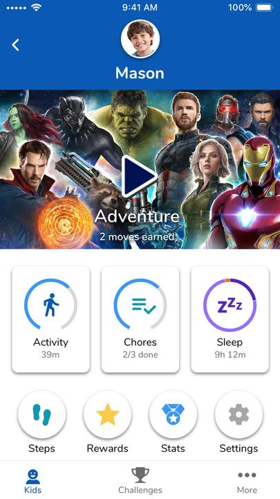 Produktbild Garmin Vivofit jr. 3 Marvel Black Panther (20 mm)