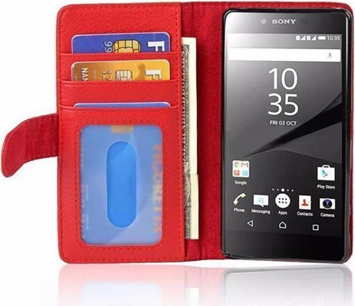 Produktbild Cadorabo Book mit 3 Kartenfächer Cover (Sony Xperia Z5)