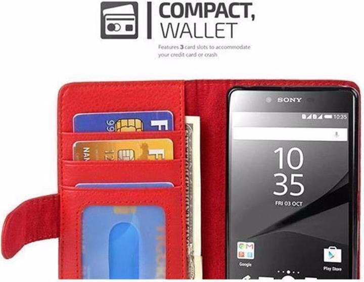 Produktbild Cadorabo Book mit 3 Kartenfächer Cover (Sony Xperia Z5)