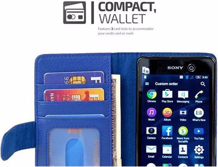 Image du produit Cadorabo Book avec 3 pochettes pour cartes Couverture (Sony Xperia M5)