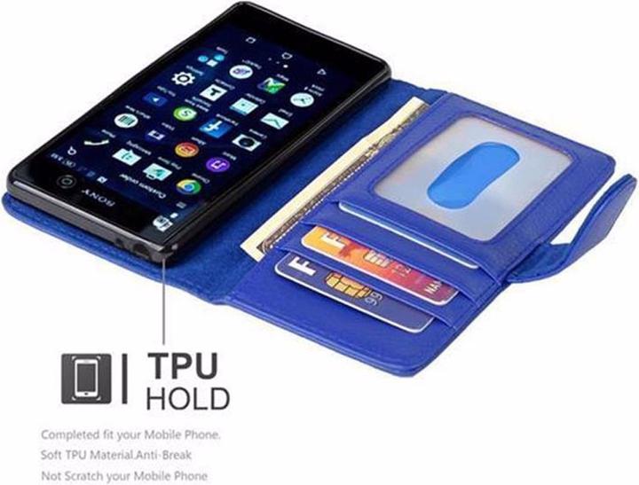 Image du produit Cadorabo Book avec 3 pochettes pour cartes Couverture (Sony Xperia M5)