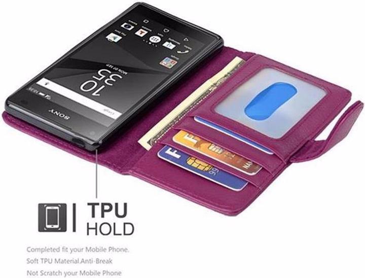 Image du produit Cadorabo Book avec 3 pochettes pour cartes Couverture (Sony Xperia Z5 Compact)