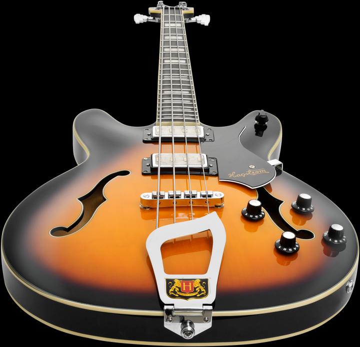 Actual product image Hagstrom Bass Guitar, Viking, Tobacco Sunburst (Electric guitar)