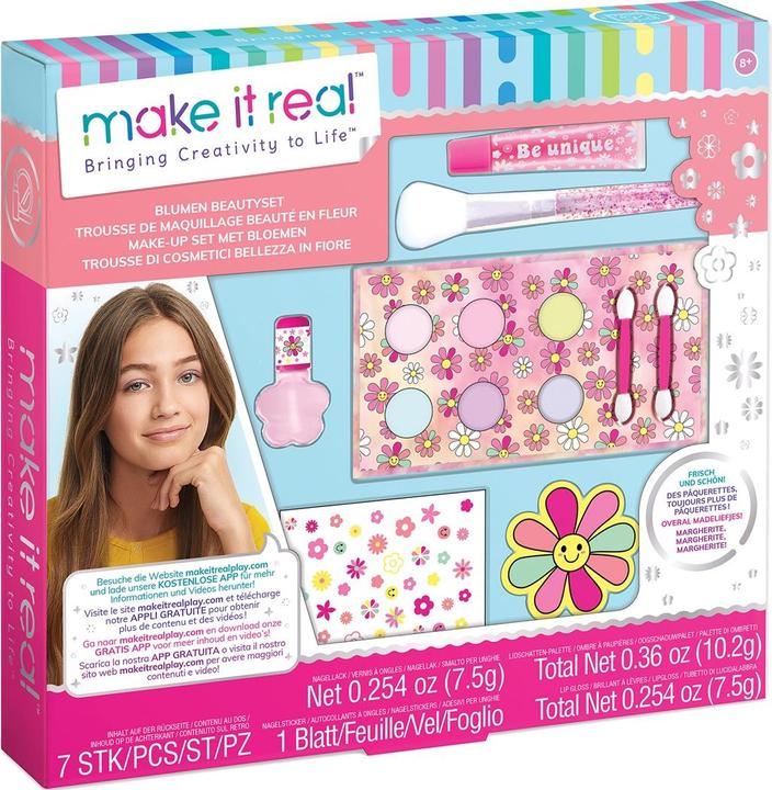 Actual product image Make it Real Flowers beauty set