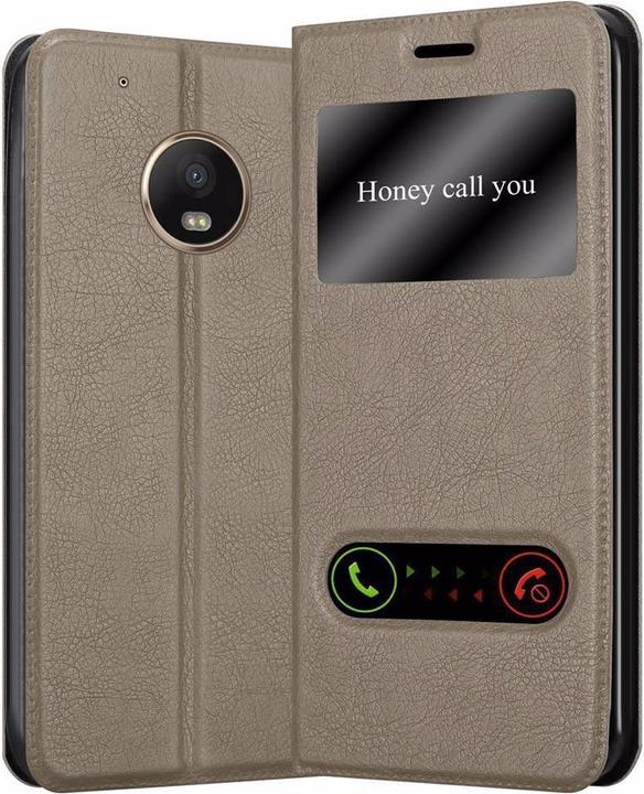 Actual product image Cadorabo Book with View double window cover (Motorola Moto G5 Plus)