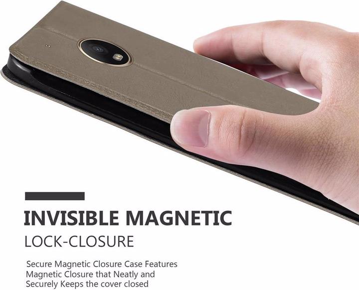 Actual product image Cadorabo Book with View double window cover (Motorola Moto G5 Plus)