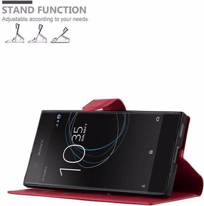 Actual product image Cadorabo Book with stand function cover (Sony Xperia XA1)