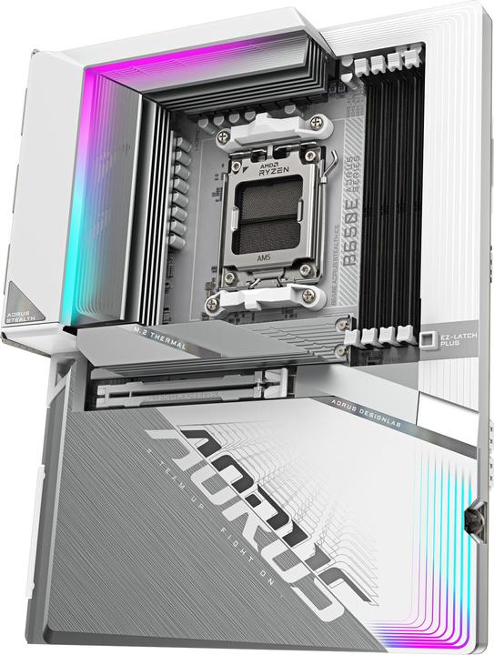 Actual product image Gigabyte B650E A Stealth ICE (B650,AM5,ATX,DDR5) (AM5, AMD B650E, ATX)