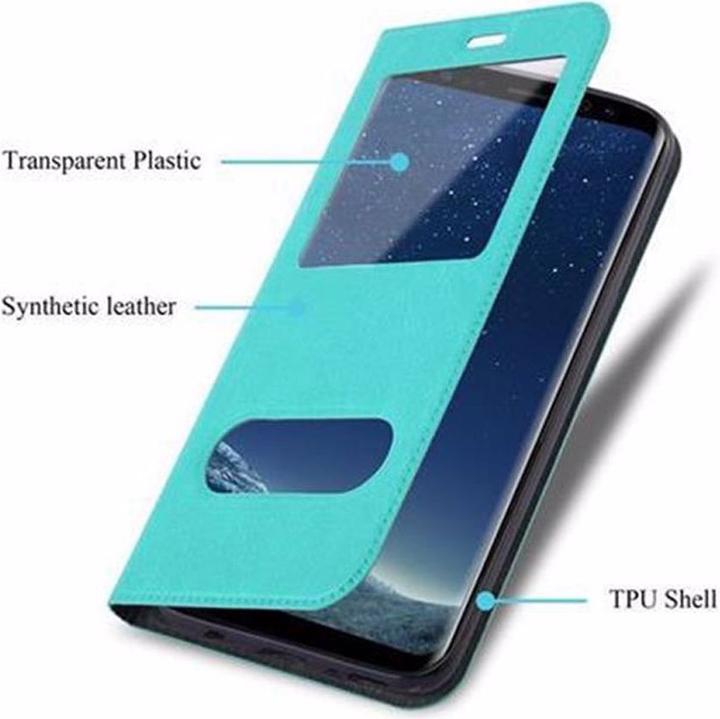 Produktbild Cadorabo Book mit View Doppelfenster Cover (Samsung Galaxy S8+)