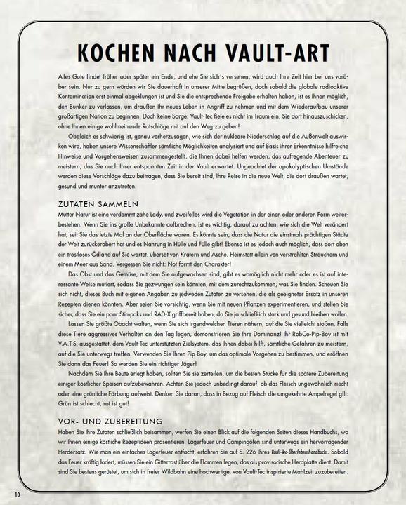 Actual product image Panini Fallout: Das offizielle Kochbuch für Vaultbewohner (German, Victoria Rosenthal, Andreas Kasprzak, 2018)